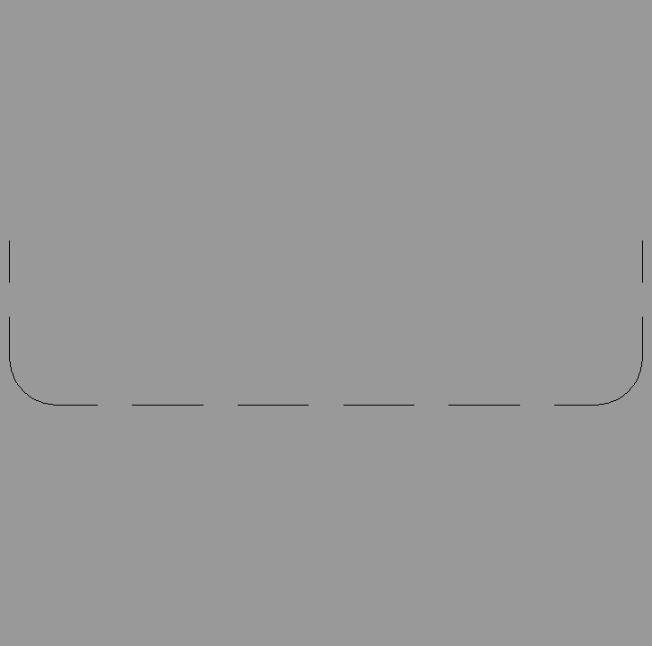 Bloque Autocad Vista de Lavabo 02 Bibliot. 2D-3D en Alzado